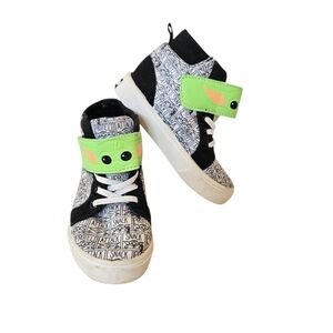 Star Wars Mandalorian Baby Yoda Toddler Boys Hightop Sneakers‎